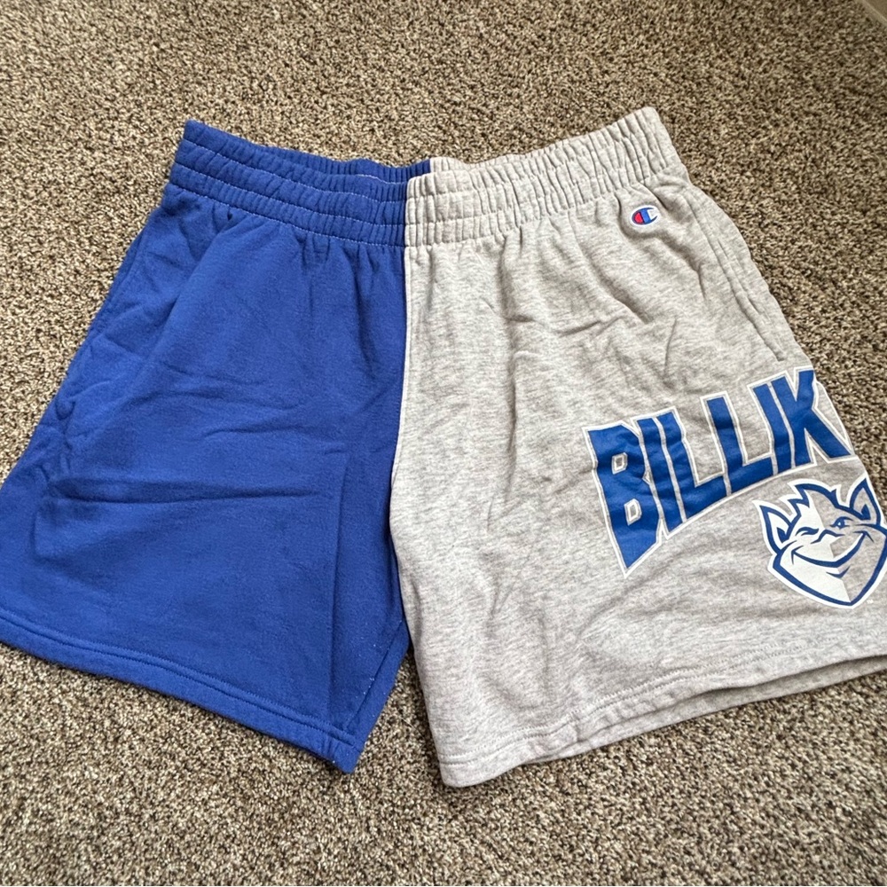 Champion Blue and Gray Split Shorts